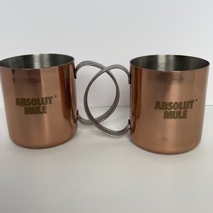 Absolut Mule Moscow Mule Copper Mugs
